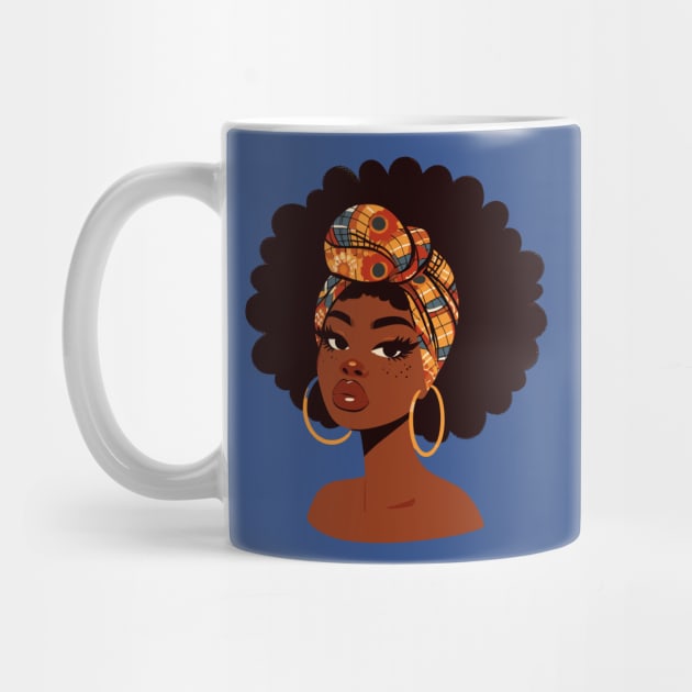 Afrocentric Woman With Afro Hair by Graceful Designs